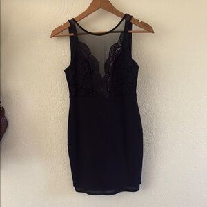 Elegant Black Lace Dress